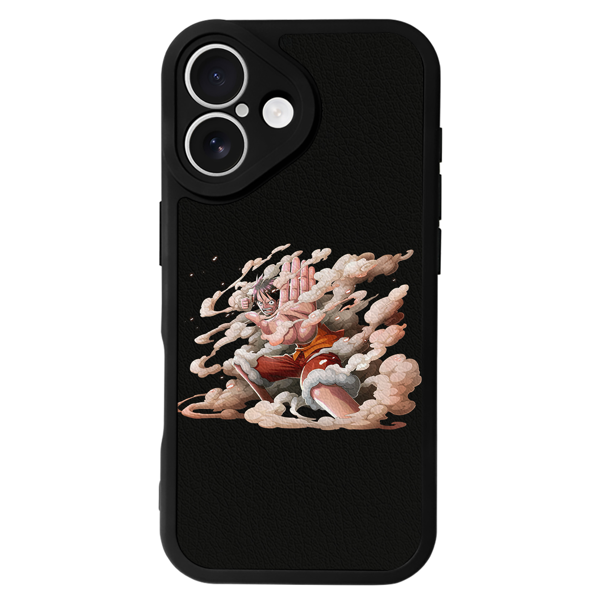 （画像用） ワンピース モンキー・D・ルフィ ONE PIECE Monkey D. Luffy 【iPhone 16シリーズ対応】シリコンスマホケース（レザー調） 材質：シリコン